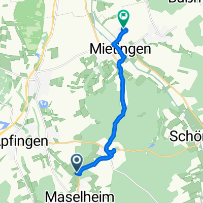 Route im Schneckentempo in Mietingen