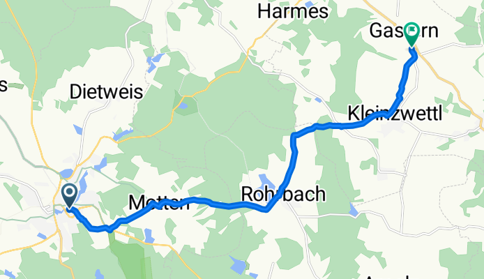 Langsame Fahrt in Heidenreichstein