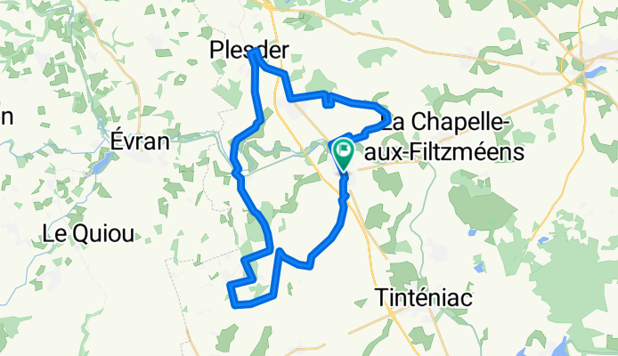 Castle route from St. Domineuc - Bobital