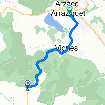 Gemütliche Route in Arzacq-Arraziguet