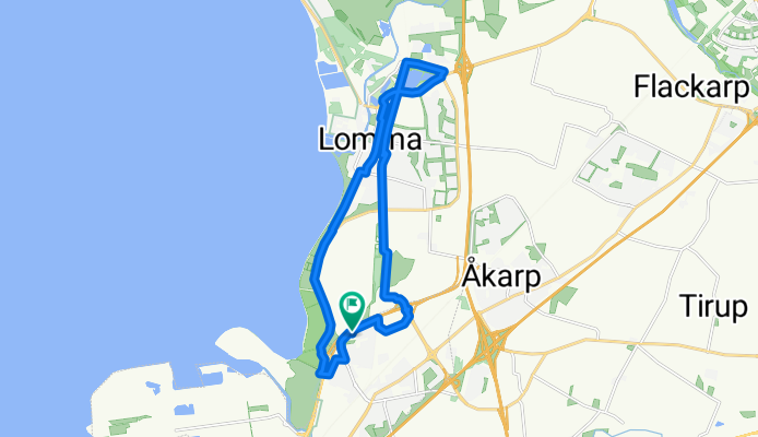 Snail-like route in Arlöv