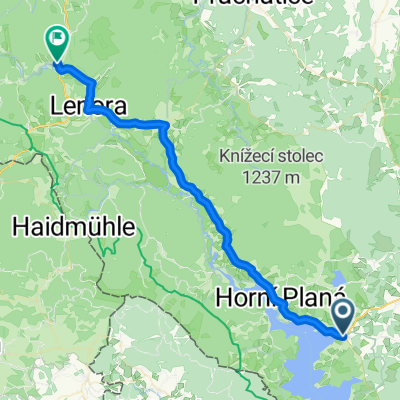 Šumava-3.den:presun z Černá v Pošumaví-Horní Vltavice,kemp