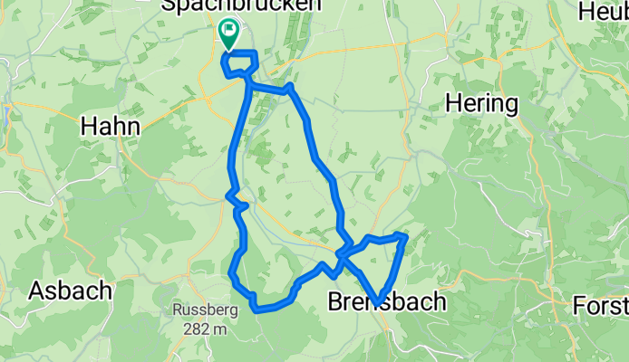 Reinheim-Ueberau-Hundertmorgen-Brensbach-Wersau-Groß Bieberau-Reinhiem
