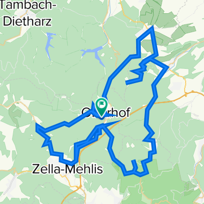 E4 Oberhof und Umgebung inkl. Schmücke + Lütschetalsperre + Schneekopf