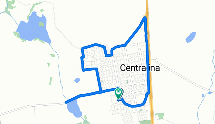 Rota moderada em Centralina 2