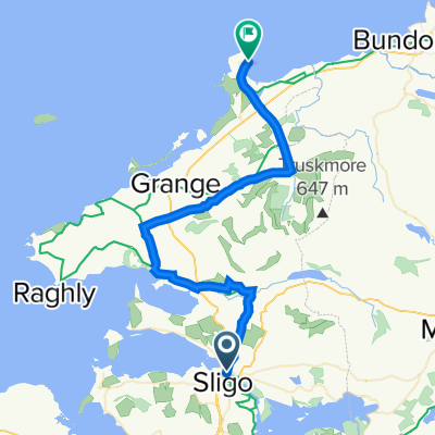 Moderate route in Mullaghmore