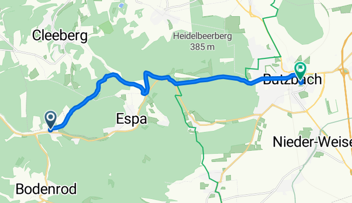 Langsame Fahrt in Butzbach