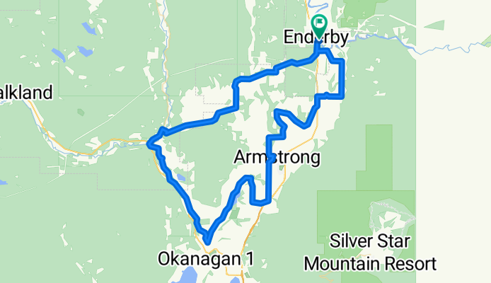 Enderby-Silver Creek-Grandview flats loop