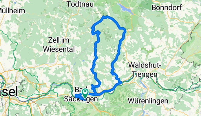 Albruck - St.Blasien - Unterlehen - Todtmoos - Hänner - Harpolingen