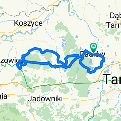 Radlow-Rudka-Okulice-Borzecin-81km