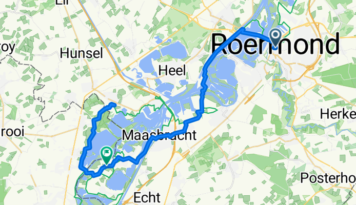 Roermond to Thorn via Stephentown - Ophoven Ferry