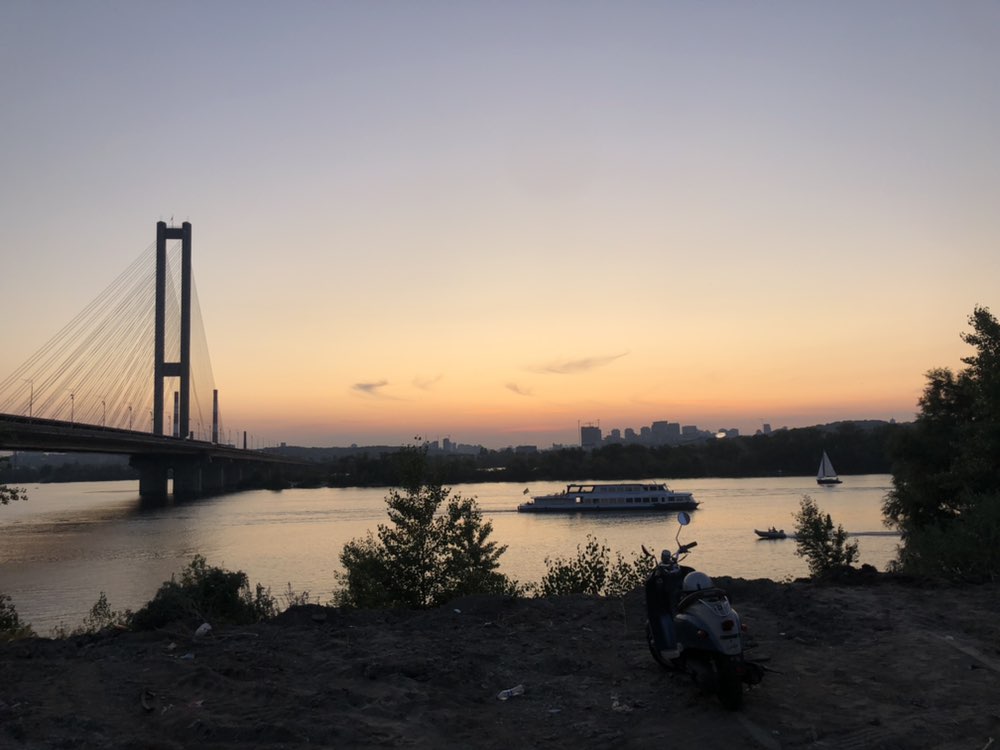 Slow ride in Kyiv
