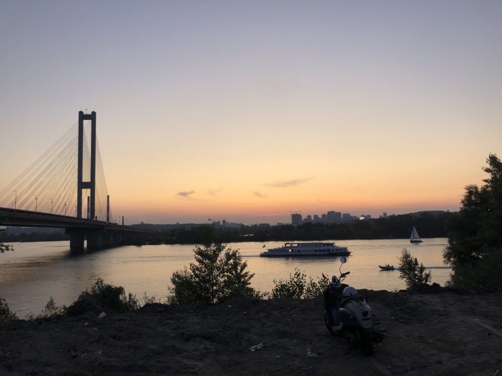 Slow ride in Kyiv