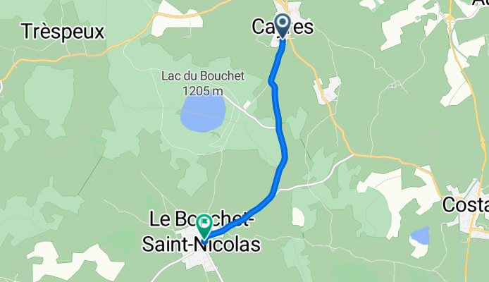 Itinéraire confortable en Le Bouchet-Saint-Nicolas