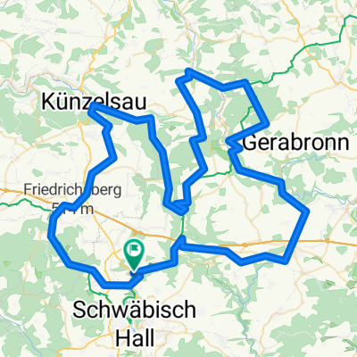 Untermunkheim - Künzelsau - Braunsbach - Langenburg ...