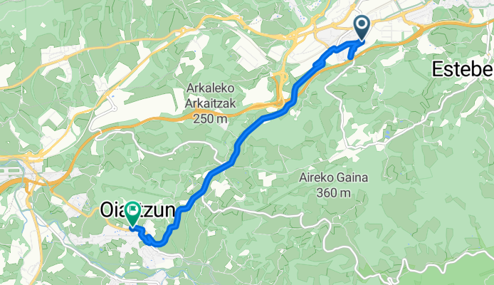 Itinéraire modéré en Oiartzun