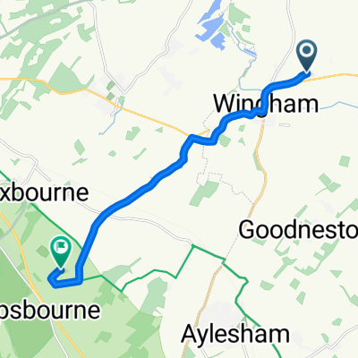 Relaxed route in Canterbury