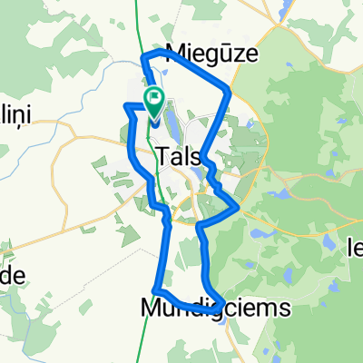 Knackige Fahrt in Talsi