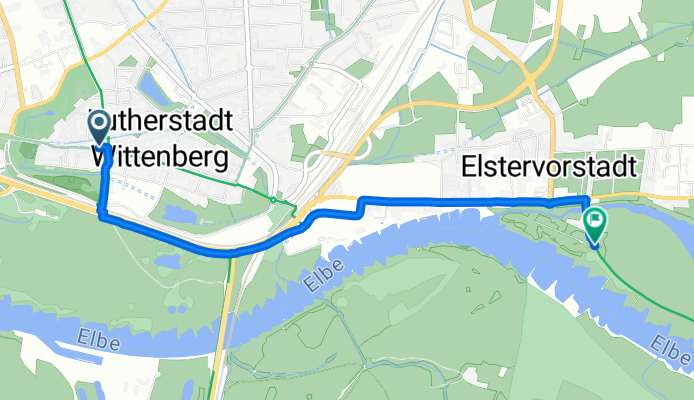 Langsame Fahrt in Wittenberg