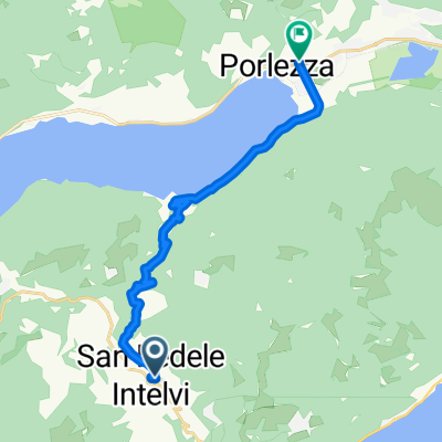 Supersonic route in Porlezza