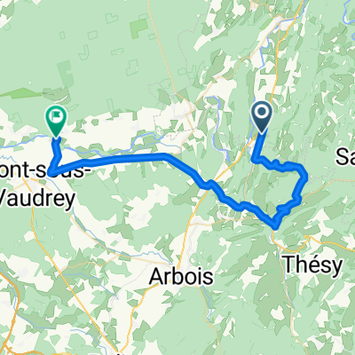 Supersnelle route in Montbarrey