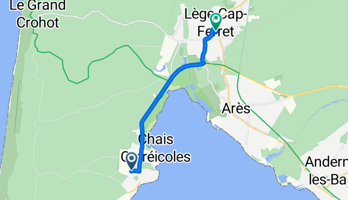 Itinéraire modéré en Lège-Cap-Ferret