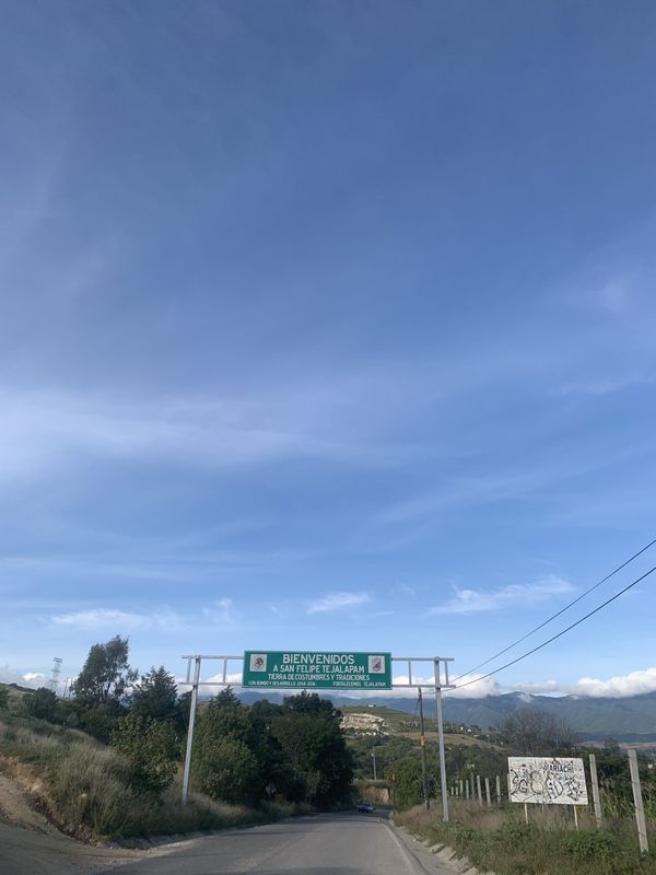 Ruta tranquila en San Lorenzo Cacaotepec