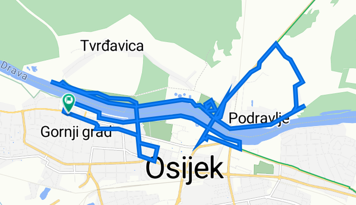Osijek - Drava River cycling