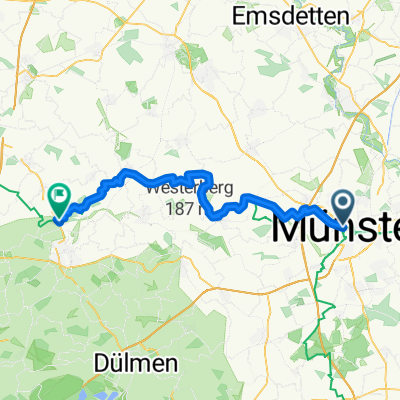 Europaradweg R1 MS nach Coesfeld