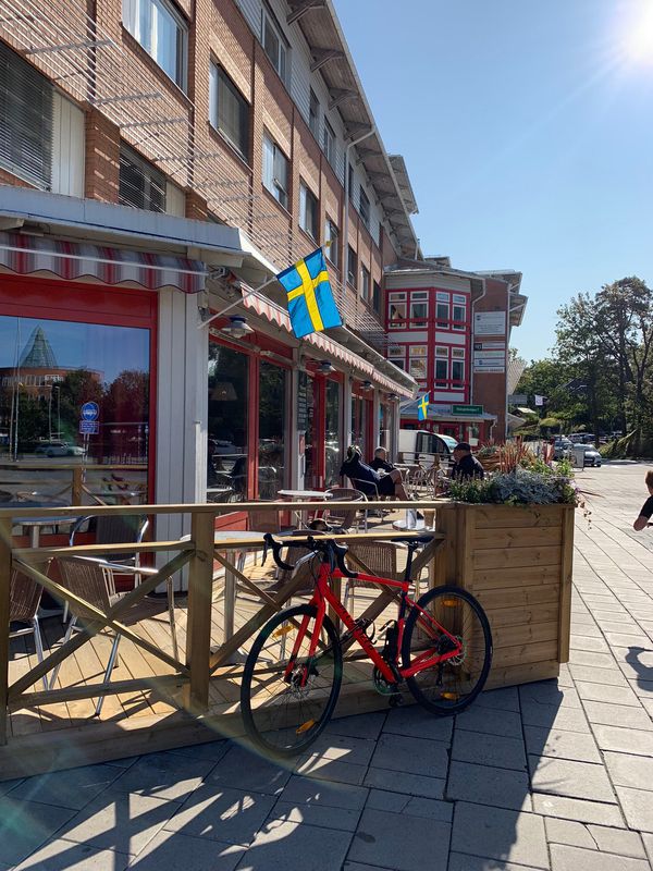 Morning ride from Stockholm to Gustavberg for a coffee