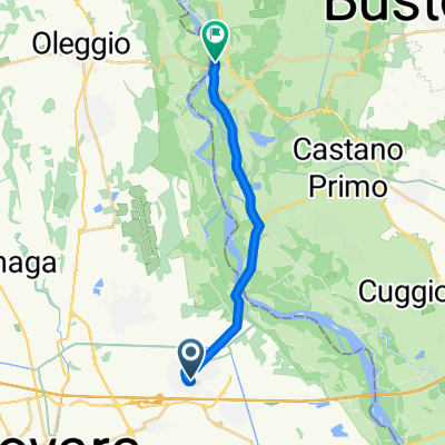 Galliate Turbigo centrale elettrica verso Golasecca