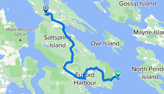 To Fulford Harbour Ferry, on to Ruckle Park