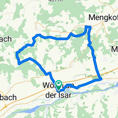 Wörth-Kronwieden-Rimbach-Ottending-Hofdorf-Vogelsang-Pram-Feuchten-Hölskofen-Winkelmoos-Windrad-Unterröhrenbach-Moosthann-Postau-Wörth