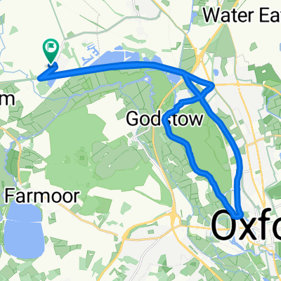 Cassington to Oxford circular route
