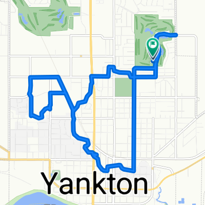Snail-like route in Yankton