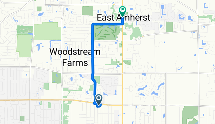 Restful route in East Amherst