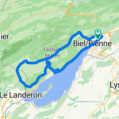 P-Biel/Twann/Lignières/Nods/Orvin/Evilard (47 km)