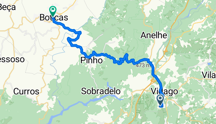 Vidago to Boticas road