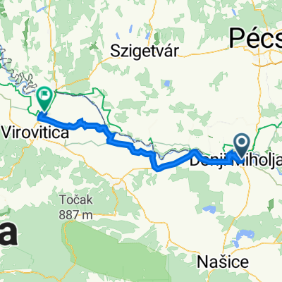 Donji Miholjac to Kapela Dvor (near Virovitica)