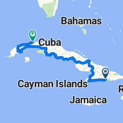 Santiago di Cuba - Havana km 1231