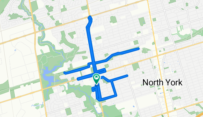 Moderate route in Toronto
