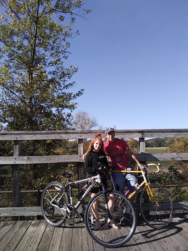 dad and daughter bike ride