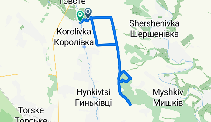 Restful route in Головчинці