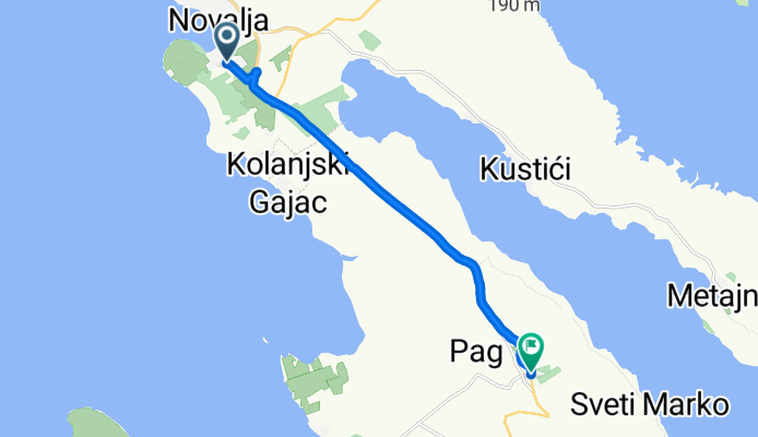 Gerade Fahrt in Kolan