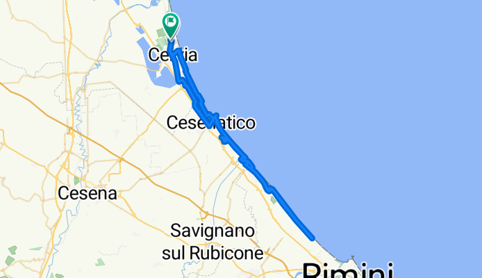 Percorso sportivo in Milano Marittima