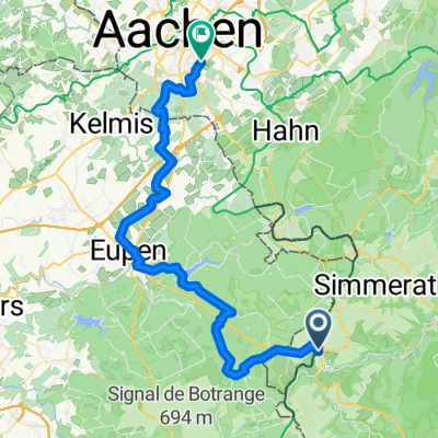 Monschau - Eupen - Eynatten - Aachen