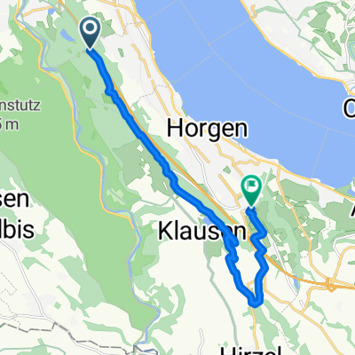Gerade Fahrt in Horgen