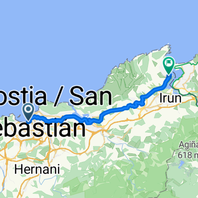 San Sebastian to Hondarribia
