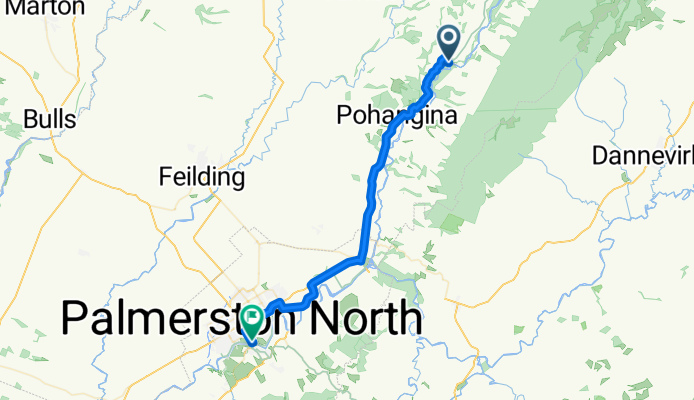 Totara Reserve to Palmerston North