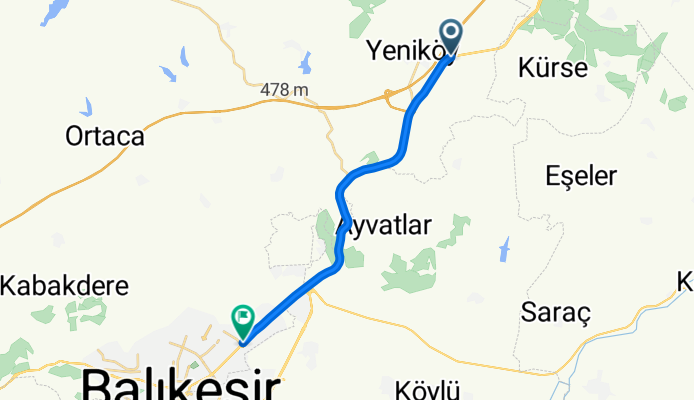 in car to Balikesir